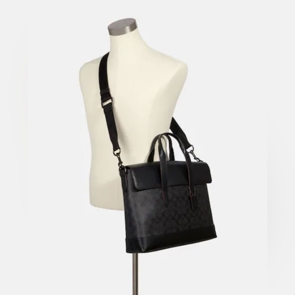 Coach Hamilton Portfolio Brief In Signature Canvas 4190 - Picture 3 of 10